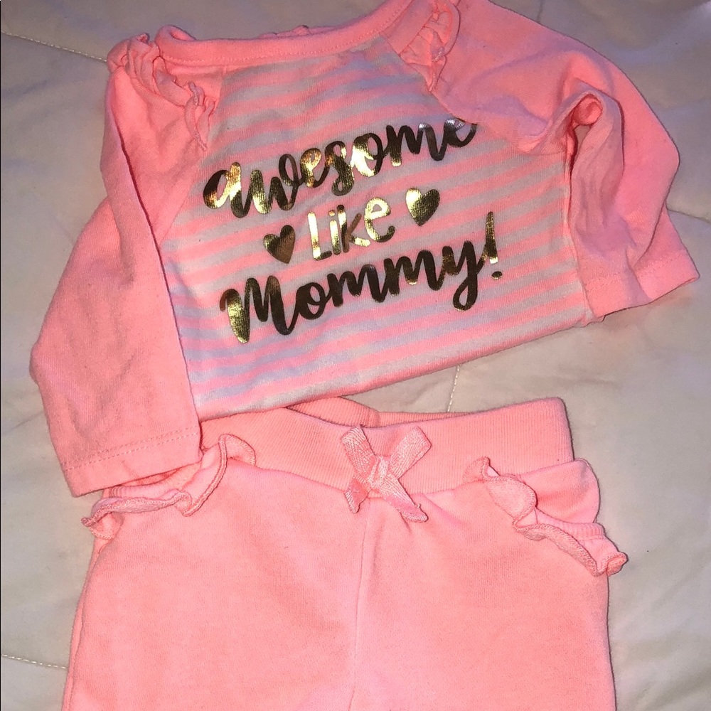 Pink & White Baby Girl Set